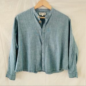 3/$25 Madewell cotton grandpa collar shirt size Xs